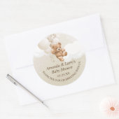 Teddybeer met ballonnen sticker (Envelop)