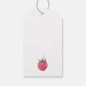 Teddybeer met bessen - dank u cadeaulabel (Achterkant)