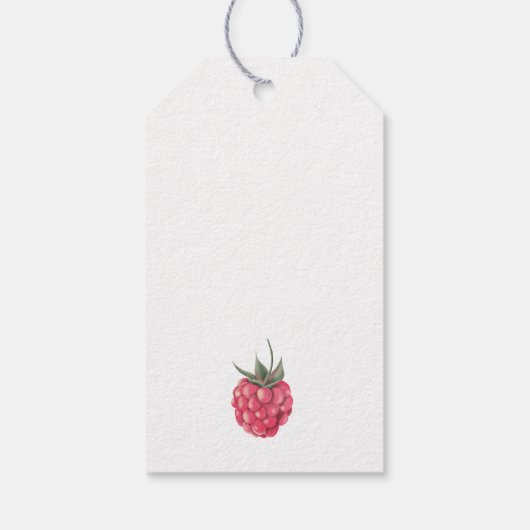 Teddybeer met bessen - dank u cadeaulabel (Achterkant)