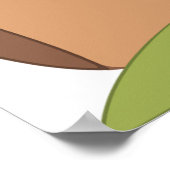 Teddybeer met boog die het lachsignaal vasthoudt poster (Hoek)