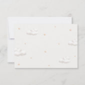 Teddybeer met bruine ballonnen bedankkaart kaart (Achterkant)