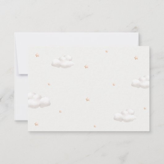 Teddybeer met bruine ballonnen bedankkaart kaart (Achterkant)