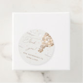 Teddybeer met bruine ballonnen bedankt bedankjes labels (In situ)