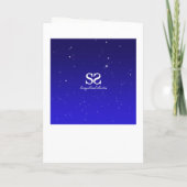 Teddybeer met cadeau - Baby shower Wenskaart (Achterkant)