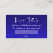 Teddybeer met cadeau - Luiers Raffle Ticket Informatiekaartje (Achterkant)