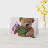 teddybeer met calla de kaart van de (Gele Bloem)