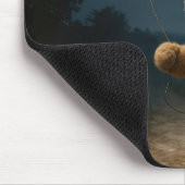 Teddybeer Met Een Maanballon Muismat (Hoek)