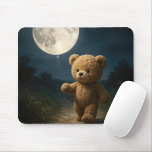 Teddybeer Met Een Maanballon Muismat