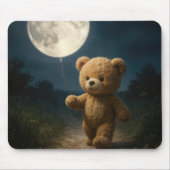 Teddybeer Met Een Maanballon Muismat (Voorkant)