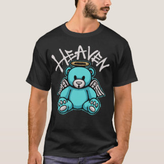 Teddybeer met engelenvleugels en halo-streetwear t-shirt