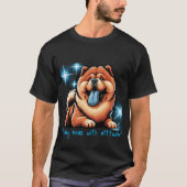 Teddybeer met houding! chow-chow t-shirt (Voorkant)