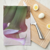 teddybeer met keukenhanddoek van calla lilies (Quarter Fold)