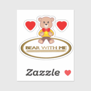Teddybeer Met Mij Sticker