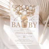 Teddybeer met neutrale ballonnen Geslacht onthulle Kaart