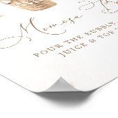 Teddybeer met neutrale ballonnen Mimosa Bar Poster (Hoek)