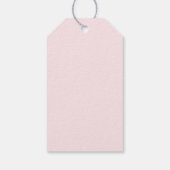 Teddybeer met roze ballon Baby shower Cadeaulabel (Achterkant)