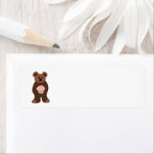 Teddybeer met Roze Cupcake Etiket (Insitu)