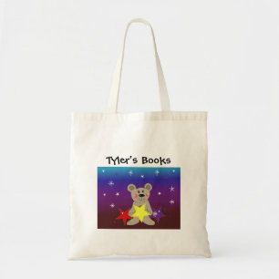 Teddybeer met Stars Book Bag Tote Bag