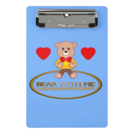 Teddybeer mini klembord (Voorkant)