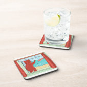 Teddybeer mist je Schattigee kunst Bier Onderzetter (Rechterzijde)