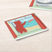 Teddybeer mist je Schattigee kunst Kartonnen Onderzetters (Schuin)