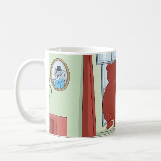 Teddybeer mist je Schattigee kunst Koffiemok (Links)