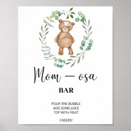 Teddybeer \ Mon-osa bar Poster