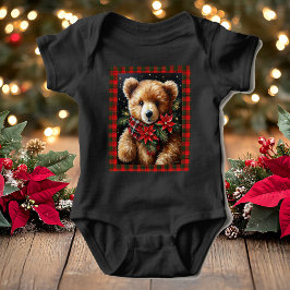 Teddybeer Mooie Kerst Kleur Keuzes Romper