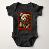 Teddybeer Mooie Kerst Kleur Keuzes Romper (Voorkant)