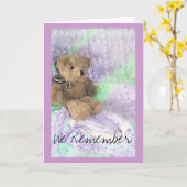 Teddybeer nazorg kaart (Gele Bloem)