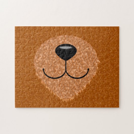 Teddybeer neus en mond legpuzzel (Horizontaal)