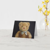 Teddybeer notecard kaart (Gele Bloem)