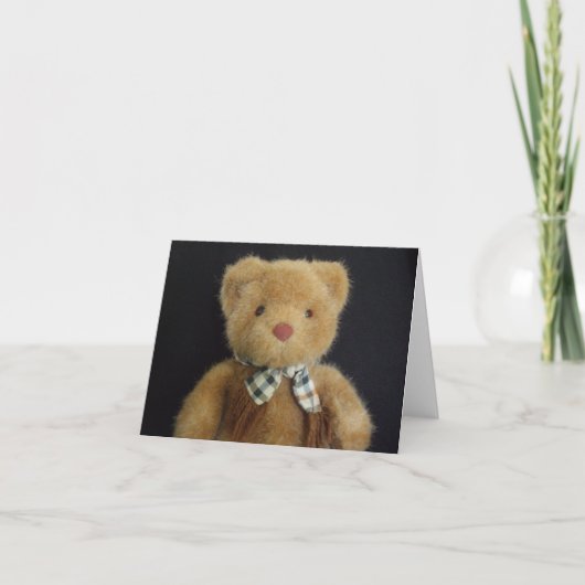 Teddybeer notecard kaart (Voorkant)