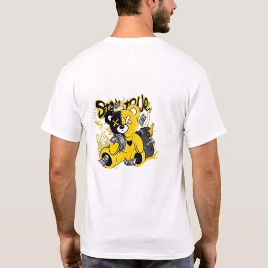 teddybeer ontwerp t-shirt (Achterkant)