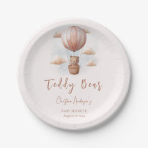 Teddybeer op ballon Baby shower