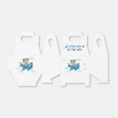 Teddybeer op het Baby shower van het vliegtuig gun Bedankdoosjes (Uitgevouwen)