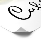 Teddybeer op maan gloeiende sterren hemellichamen poster (Hoek)