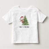 Teddybeer op maat voor baby's eerste kerstfeest  kinder shirts (Voorkant)