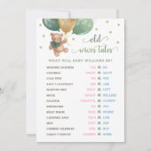 Teddybeer Oude vrouwen Tales Geslacht onthullen Ba Kaart (Voorkant)