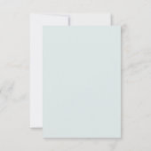 Teddybeer Over de Maan Baby shower Bedankkaart (Achterkant)