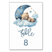 Teddybeer Over de Maan Baby shower Kaart (Voorkant)