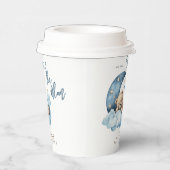 Teddybeer Over de Maan Baby shower Papieren Bekers (Rechts)