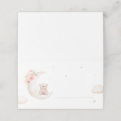 Teddybeer over de maan neutraal plaatskaartje (Buitenkant ongevouwen)