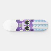 Teddybeer - Paars Sterrenoog Persoonlijk Skateboard (Horizontaal)