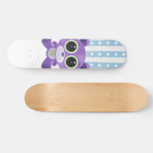 Teddybeer - Paars Sterrenoog Persoonlijk Skateboard (Horizontaal)