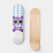Teddybeer - Paars Sterrenoog Persoonlijk Skateboard (Voorkant)