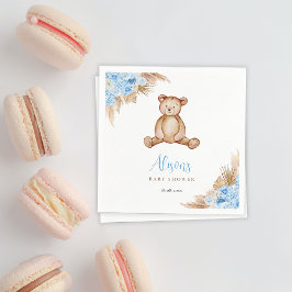 teddybeer pampas gras servet