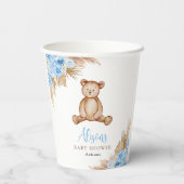 Teddybeer Pampasgras Papieren Bekers (Achterkant)