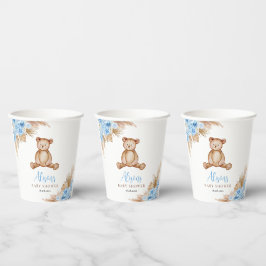 Teddybeer Pampasgras Papieren Bekers