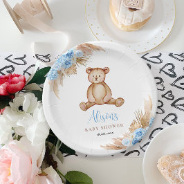 Teddybeer Pampasgras Papieren Bordje